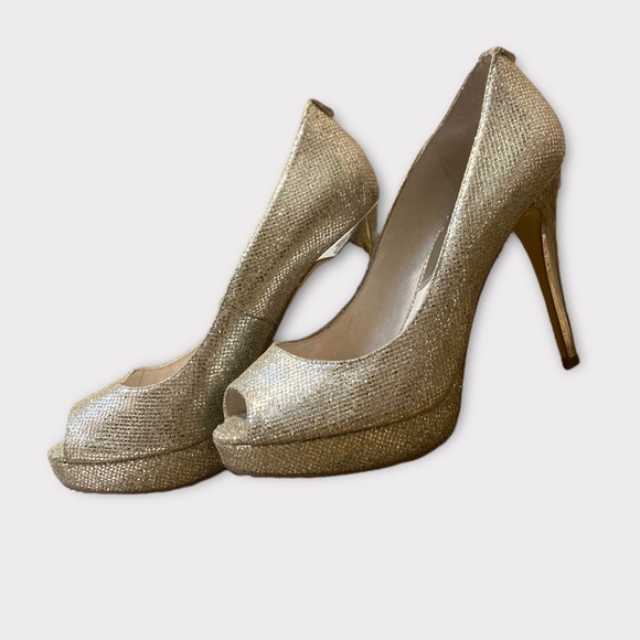 EUC Michael Kors Metallic Glitter Heels⭐️ - Picture 2 of 10